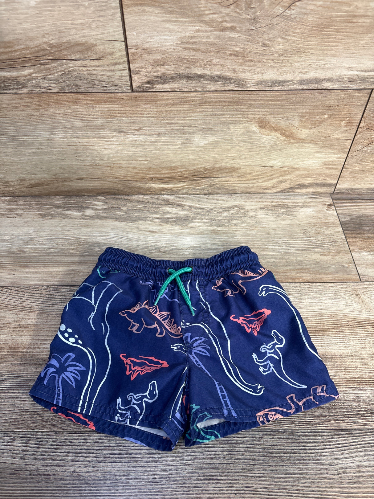 Carter's Dinosaur Print Swim Trunks Blue sz 3T