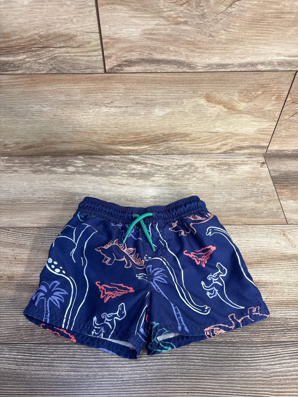 Carter's Dinosaur Print Swim Trunks Blue sz 3T