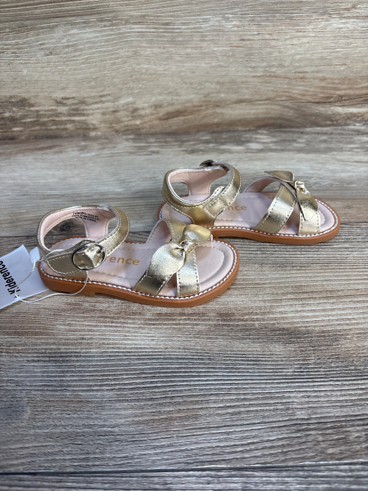 NEW Kiderence Summer Sandals Gold sz 6c