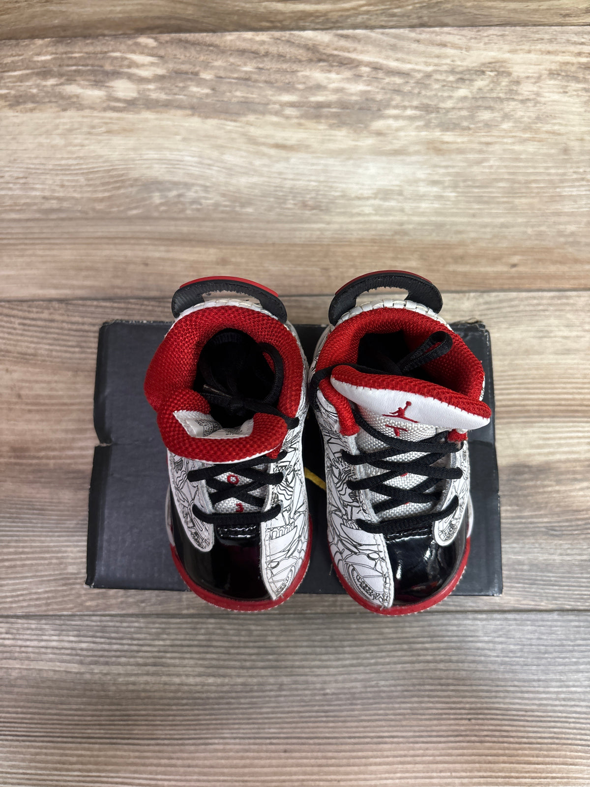 Air Jordan Dub Zero TD 'Varsity Red' Sneakers sz 4c