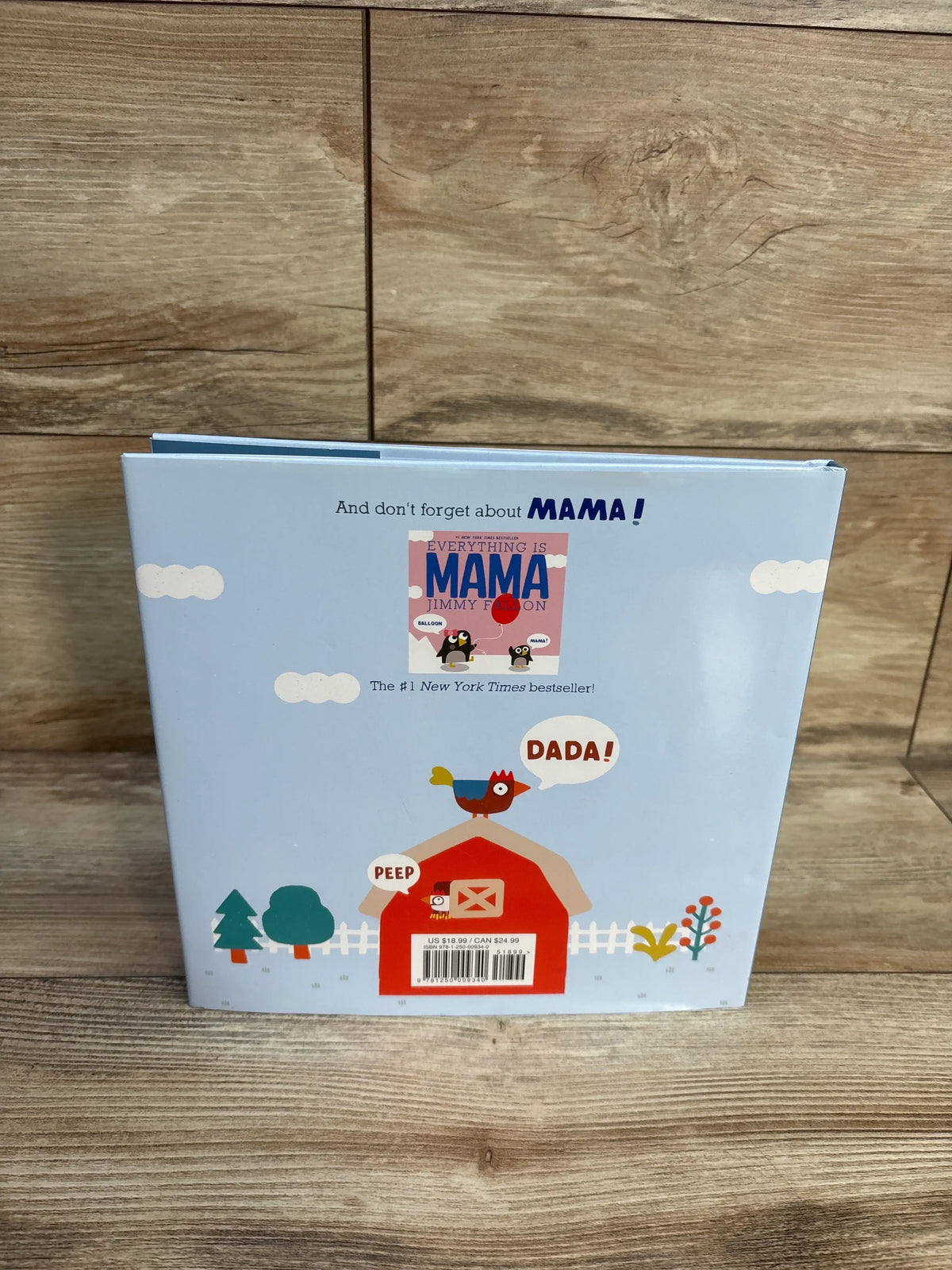 Back cover of Your Baby's First Word Will Be Dada hardcover book by Jimmy Fallon