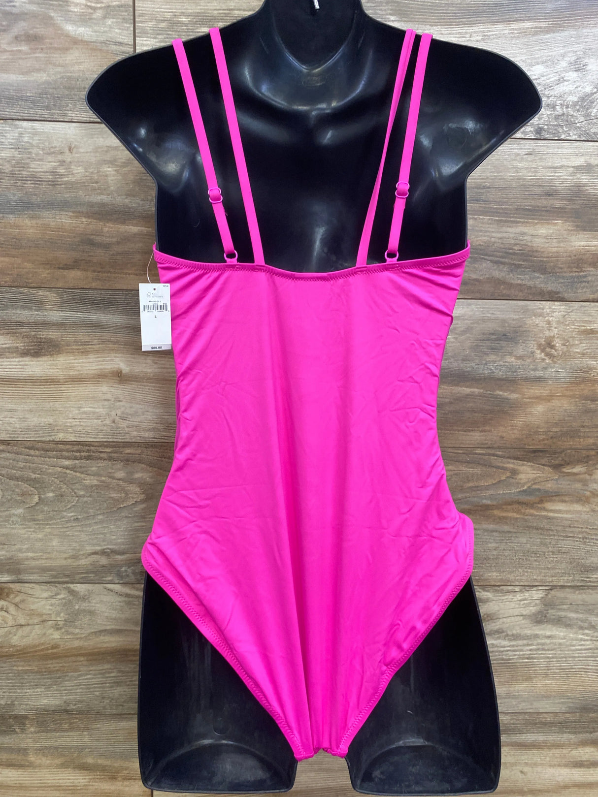 NEW Gap Maternity 1pc Strappy V-Neck Swimsuit Pink sz Large - Me n Mommy To Be