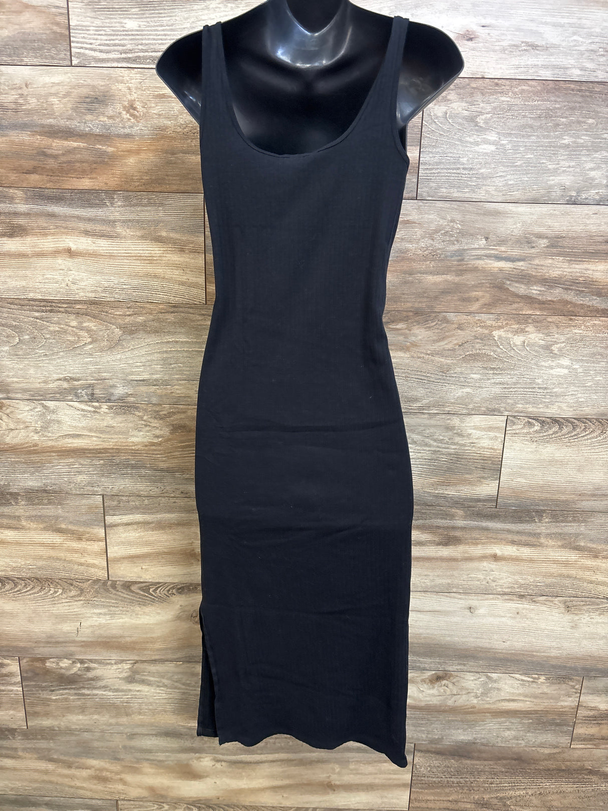 H&M Mama Maternity Ribbed Sleeveless Dress Black sz Medium