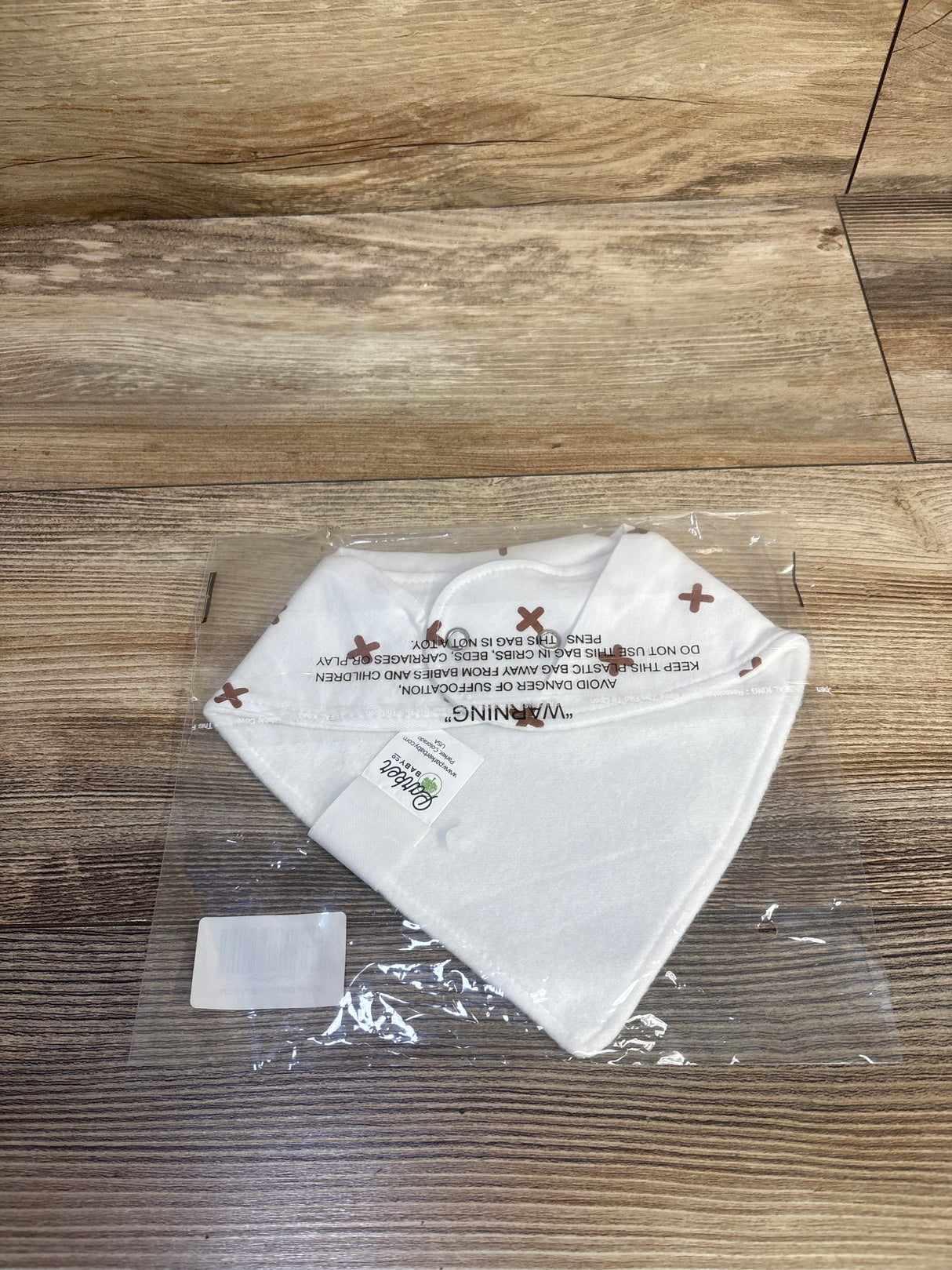NEW Parker Baby Bandana Bib White