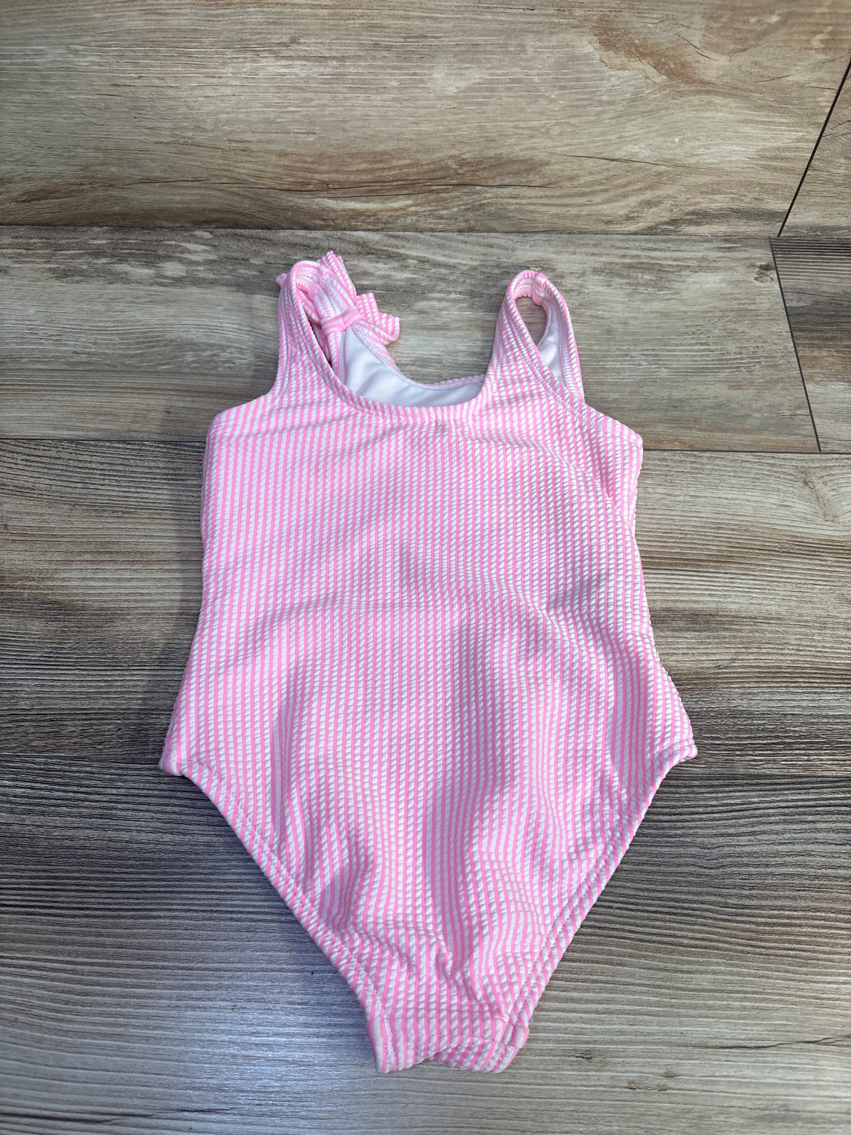 Cat & Jack 1pc Striped Swimsuit Pink sz 4T