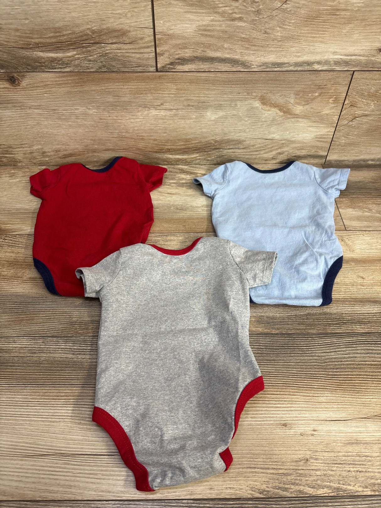 Champion 3pk Bodysuit Set Red sz 3m