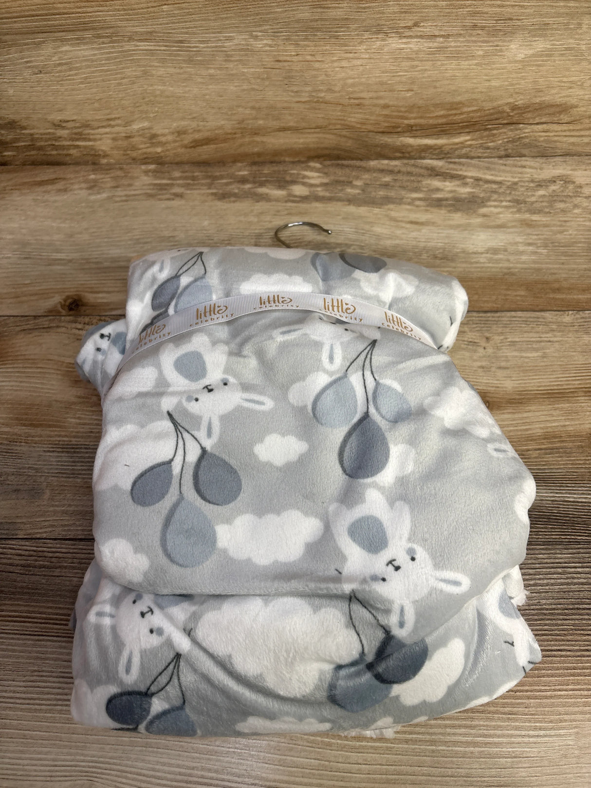 NEW Little Celebrity Plush Blanket Bunny Print