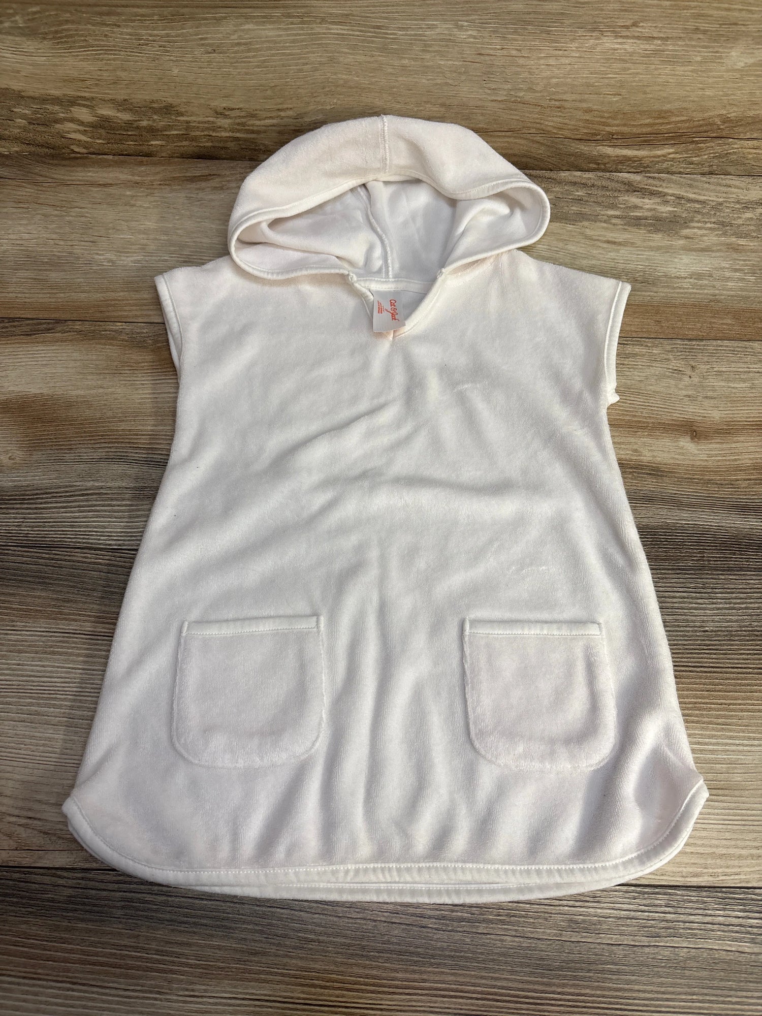 Cat & Jack Terry Cloth Swim Cover up White sz 3T - Me n Mommy To Be