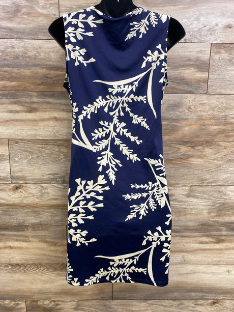 Lilac Sleeveless Dress Navy sz Large - Me n Mommy To Be