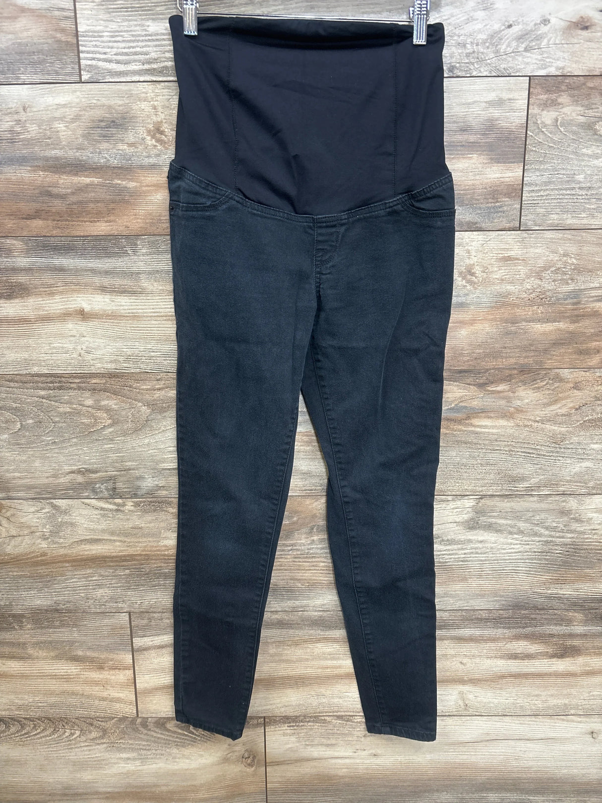 Isabel Maternity Crossover Panel Skinny Jeans Black sz Small