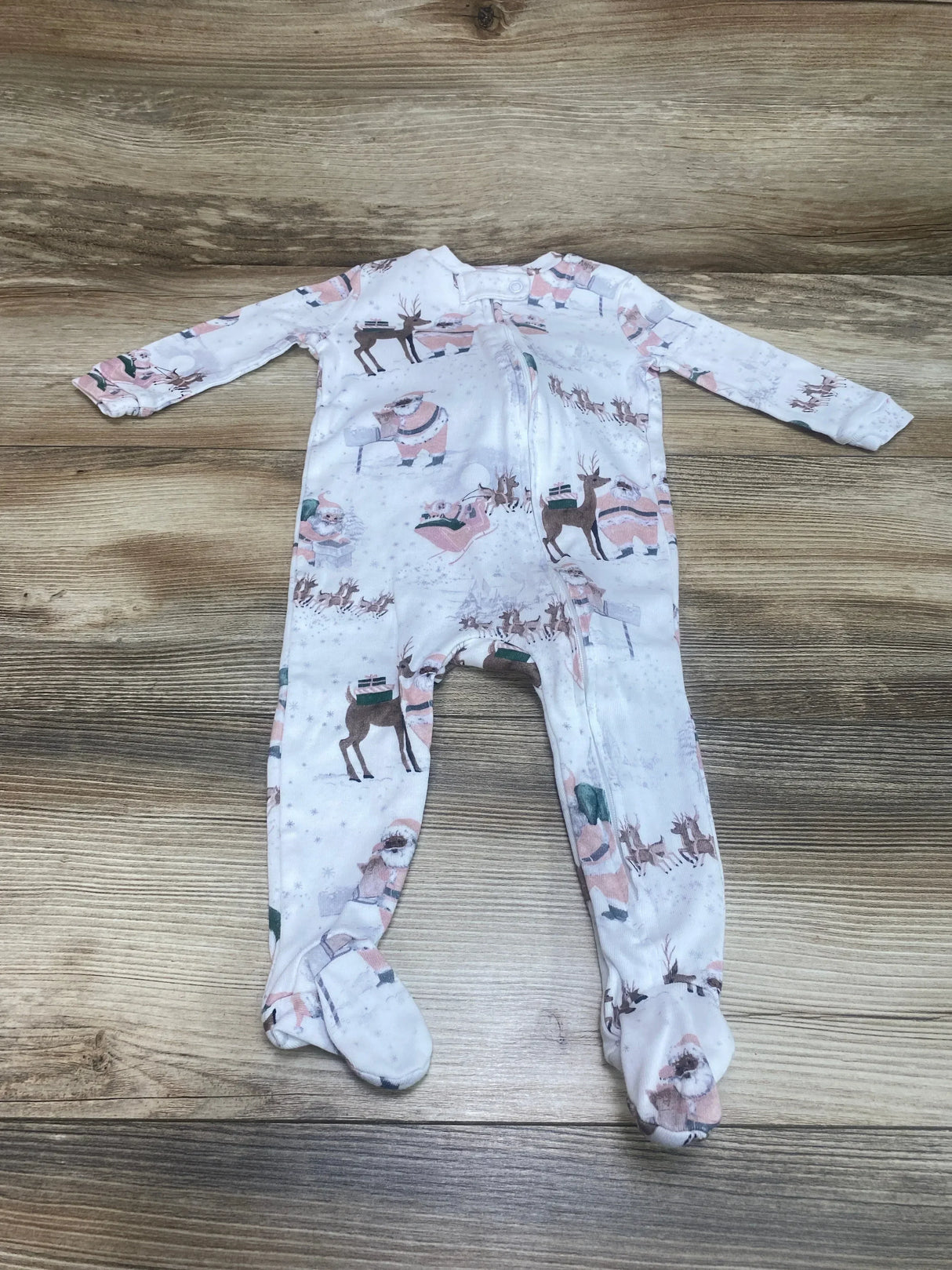 Pottery Barn Kids Organic Santa Sleeper White sz 9-12m - Me n Mommy To Be