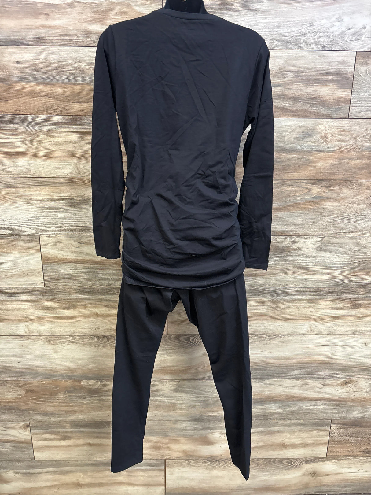 NEW Motherhood Maternity 2pc Skeleton Shirt & Leggings Set Black sz Medium