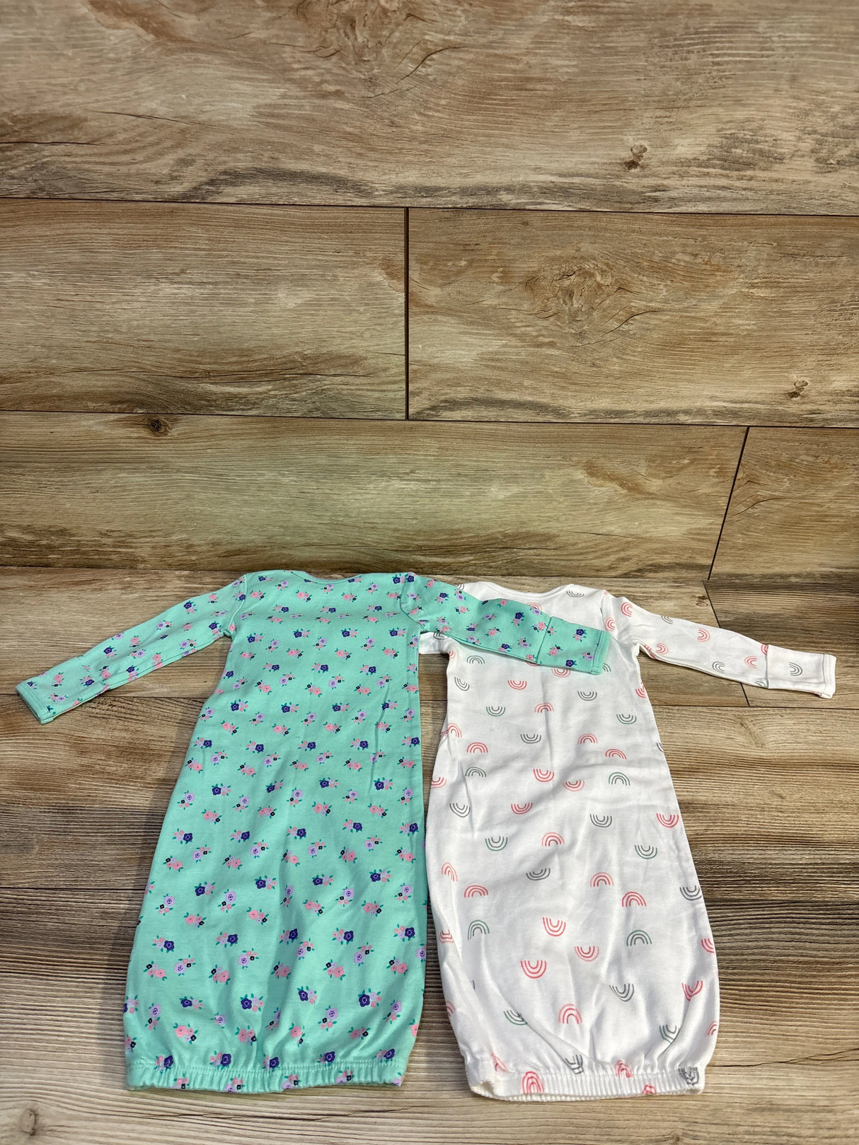 Simple Joys 2pk Sleep Gowns Teal sz Newborn