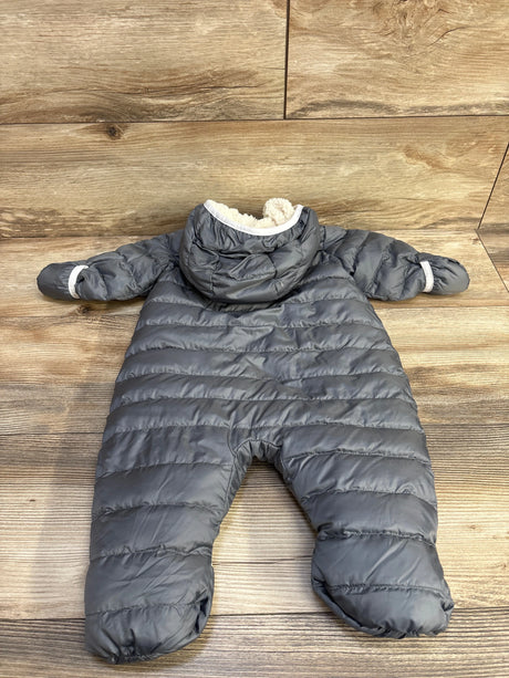 Eddie Bauer Sherpa Lined Hooded Snowsuit Grey sz 0-3m - Me n Mommy To Be