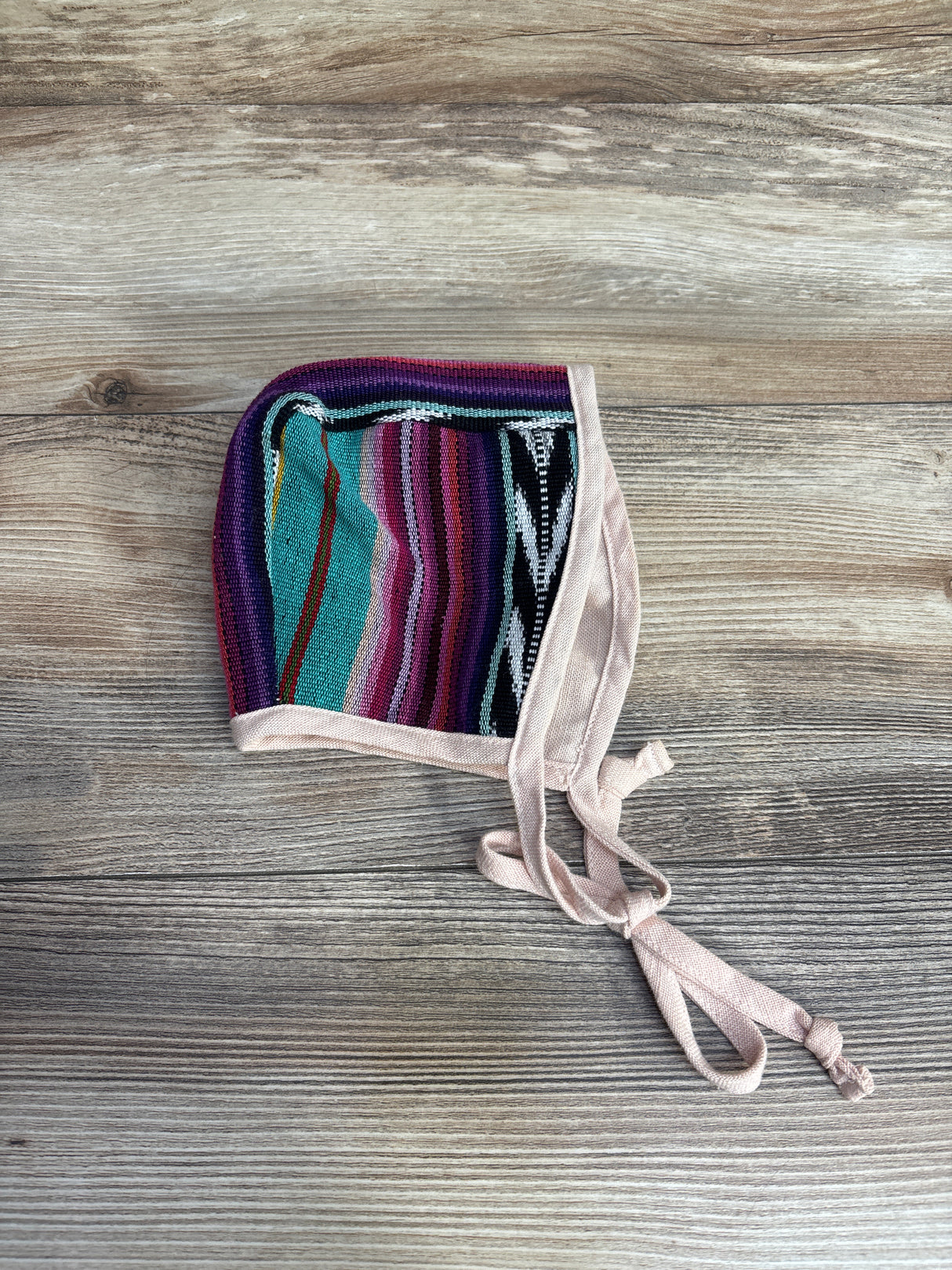 Wildbird Scraps Baby Bonnet Striped