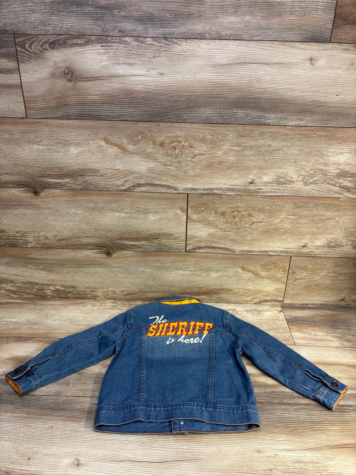 Disney Store Toy Story Woody Denim Jacket Blue sz 4T