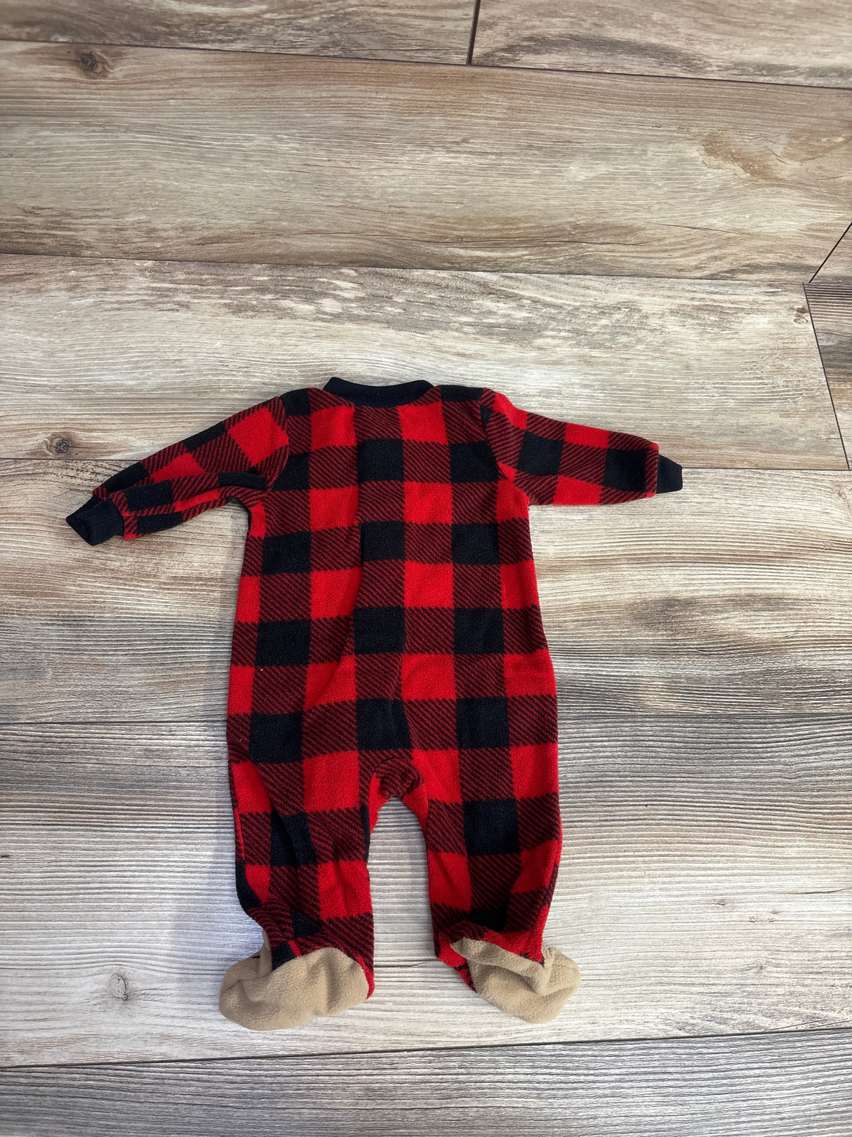 Carter's Buffalo Plaid Blanket Sleeper Red sz Newborn