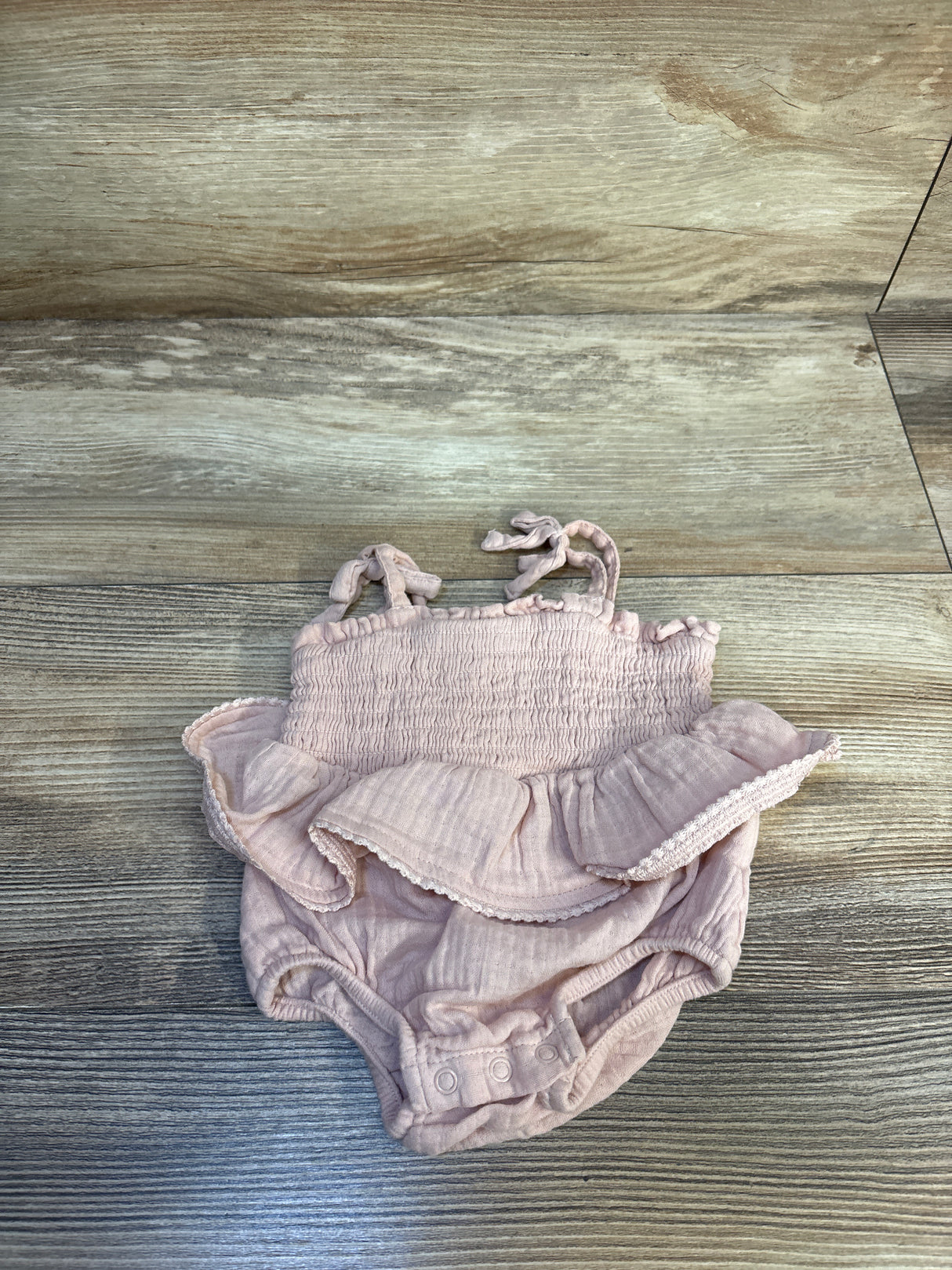 Cloud Island Smocked Gauze Bodysuit Dress Pink sz Newborn