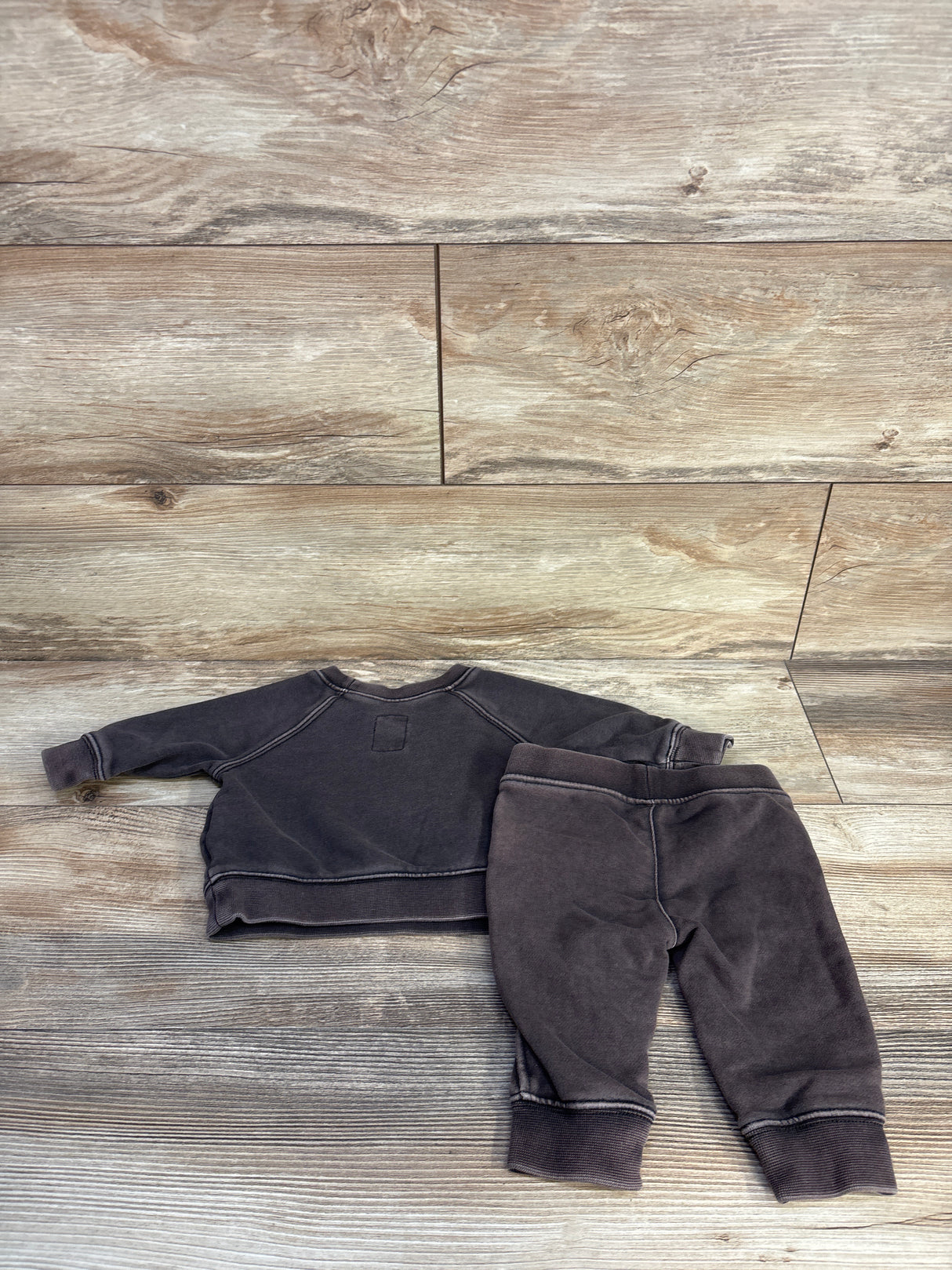 Baby Gap 2pc Pullover Sweatshirt & Joggers Set Brown sz 3-6m
