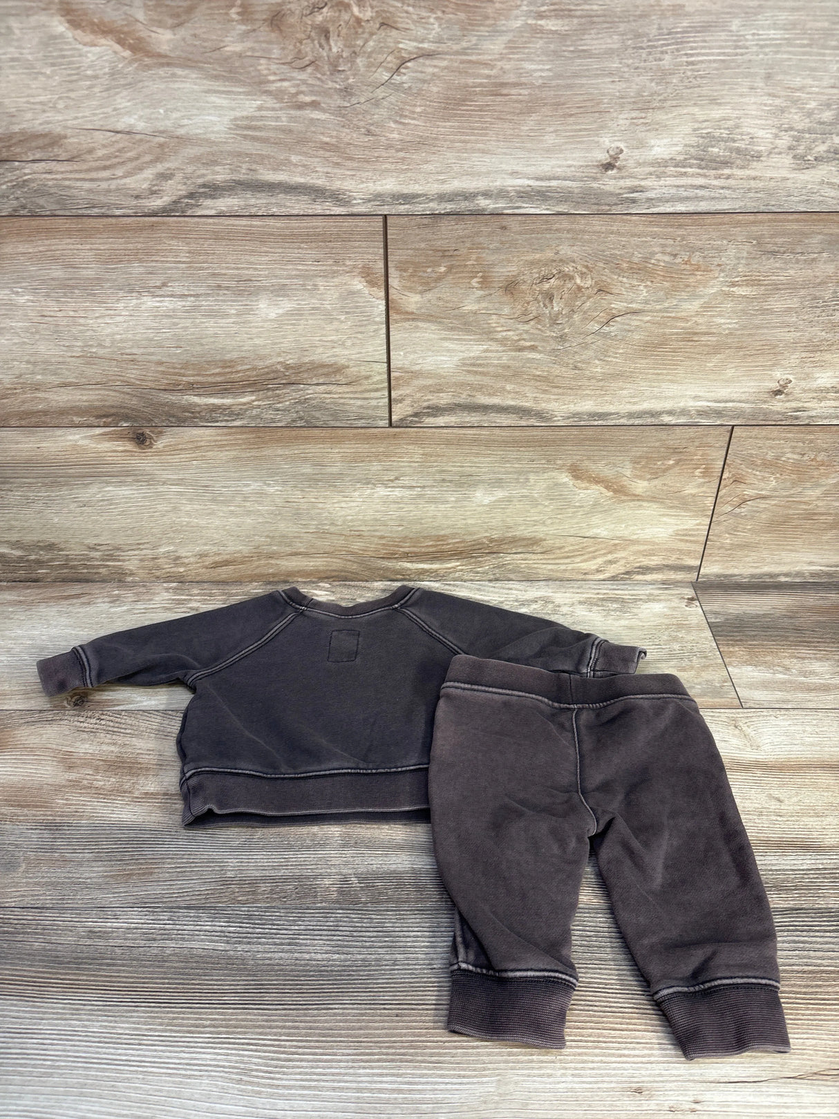 Baby Gap 2pc Pullover Sweatshirt & Joggers Set Brown sz 3-6m