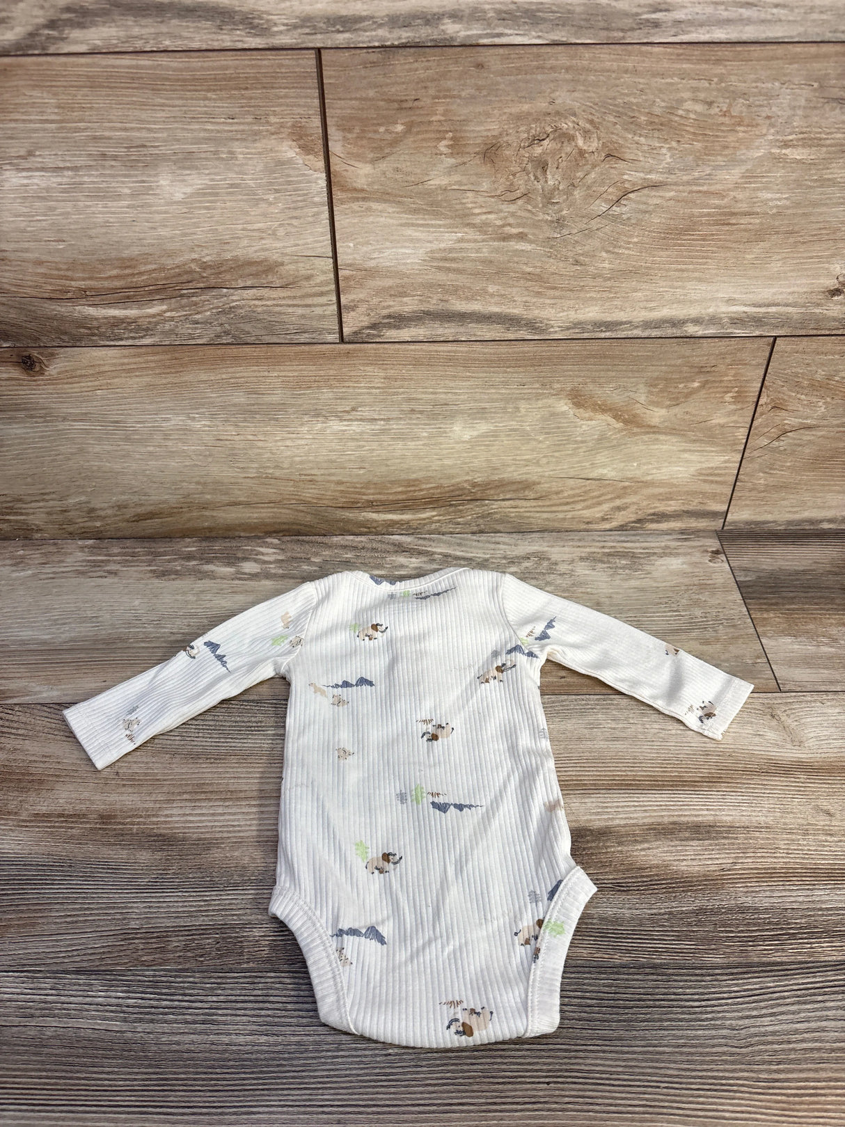 Carter's Ribbed Henley Bodysuit Ivory sz 3m