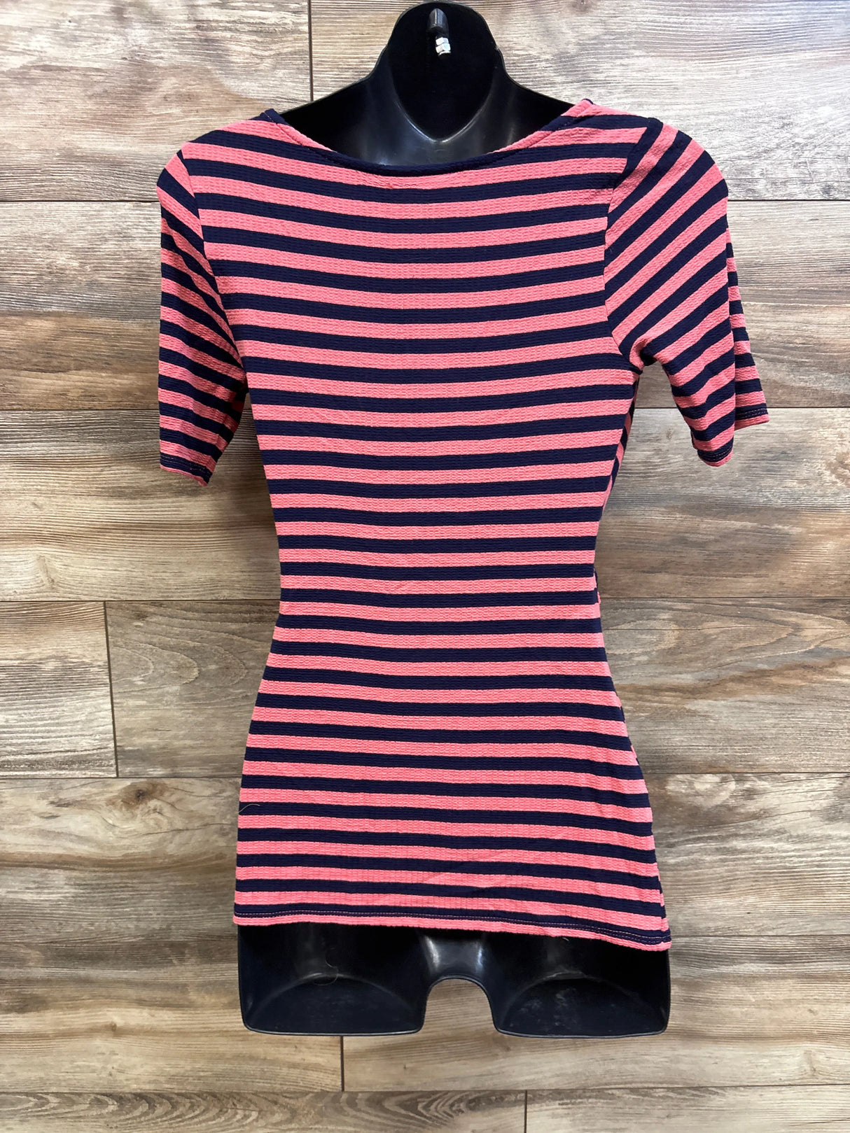 Motherhood Maternity Striped Nursing Top Coral sz Medium