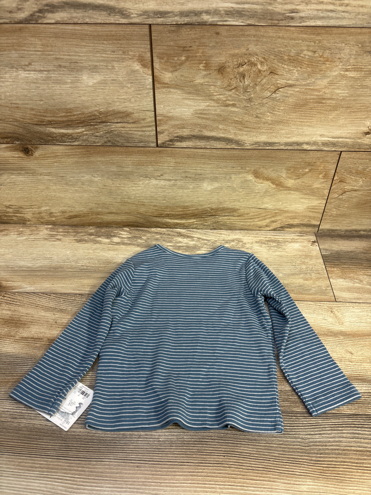 NEW Little Planet Organic Striped Shirt Blue sz 18m