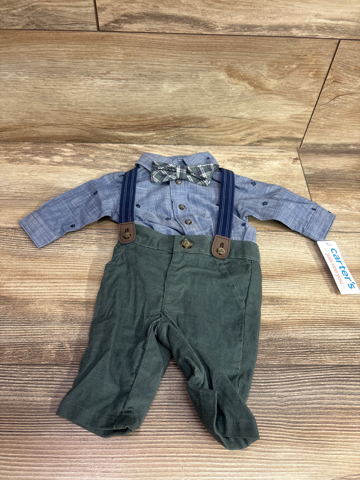 NEW Just One You 4pc Suspender Set Blue sz Newborn