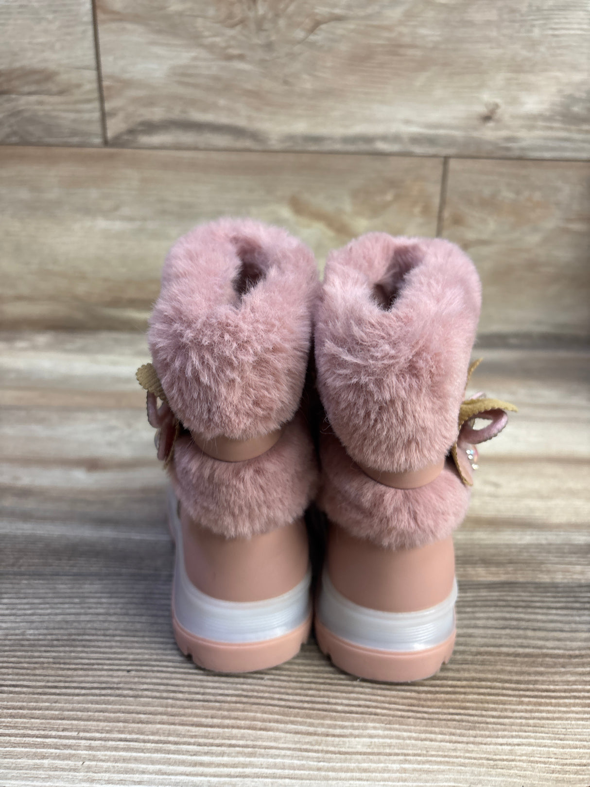 Belladia Faux-Fur Boots Pink sz 6c