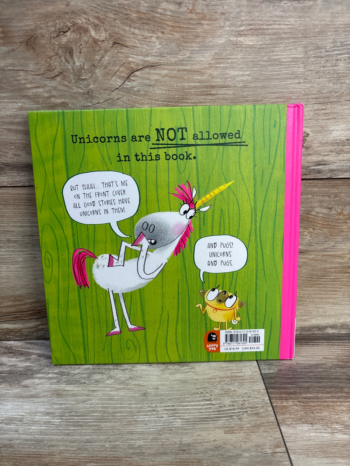 Unicorn NOT Wanted Hardcover Book