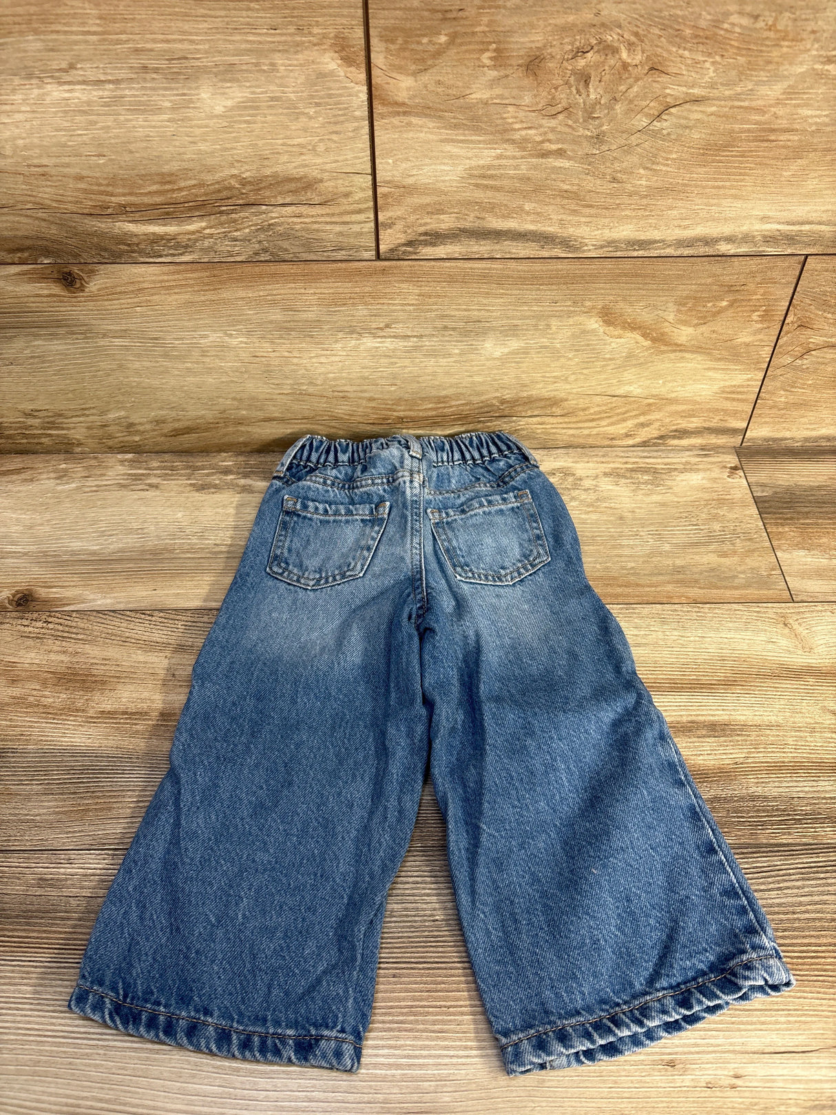 Baby Gap Wide Leg Heart Jeans Blue sz 2T