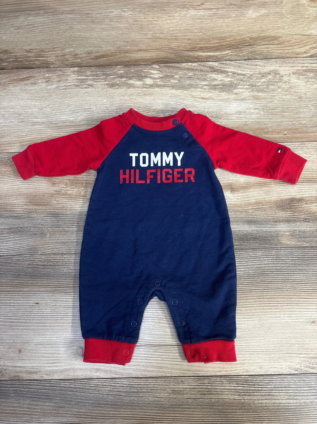 Tommy Hilfiger Logo Coverall Red sz 0-3m - Me n Mommy To Be
