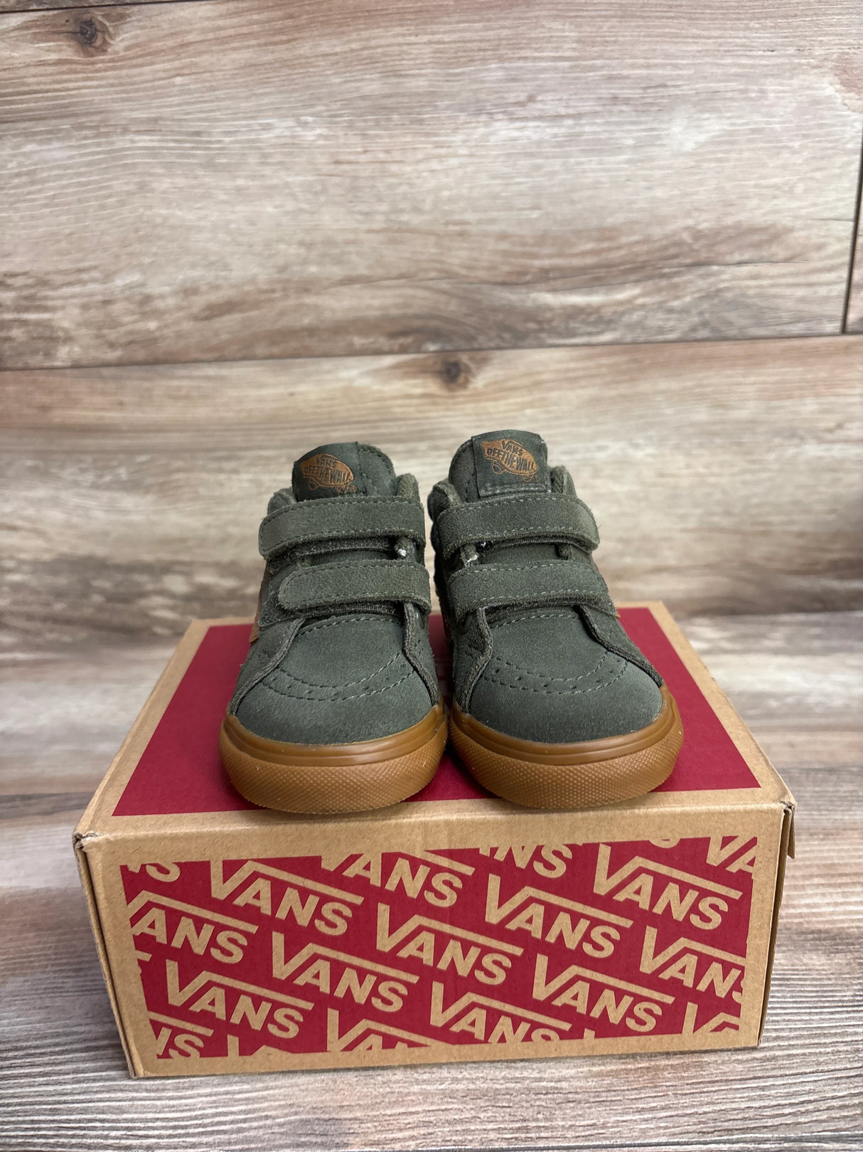 Vans Sk8-Mid Reissue Suede Sneakers Green sz 6c