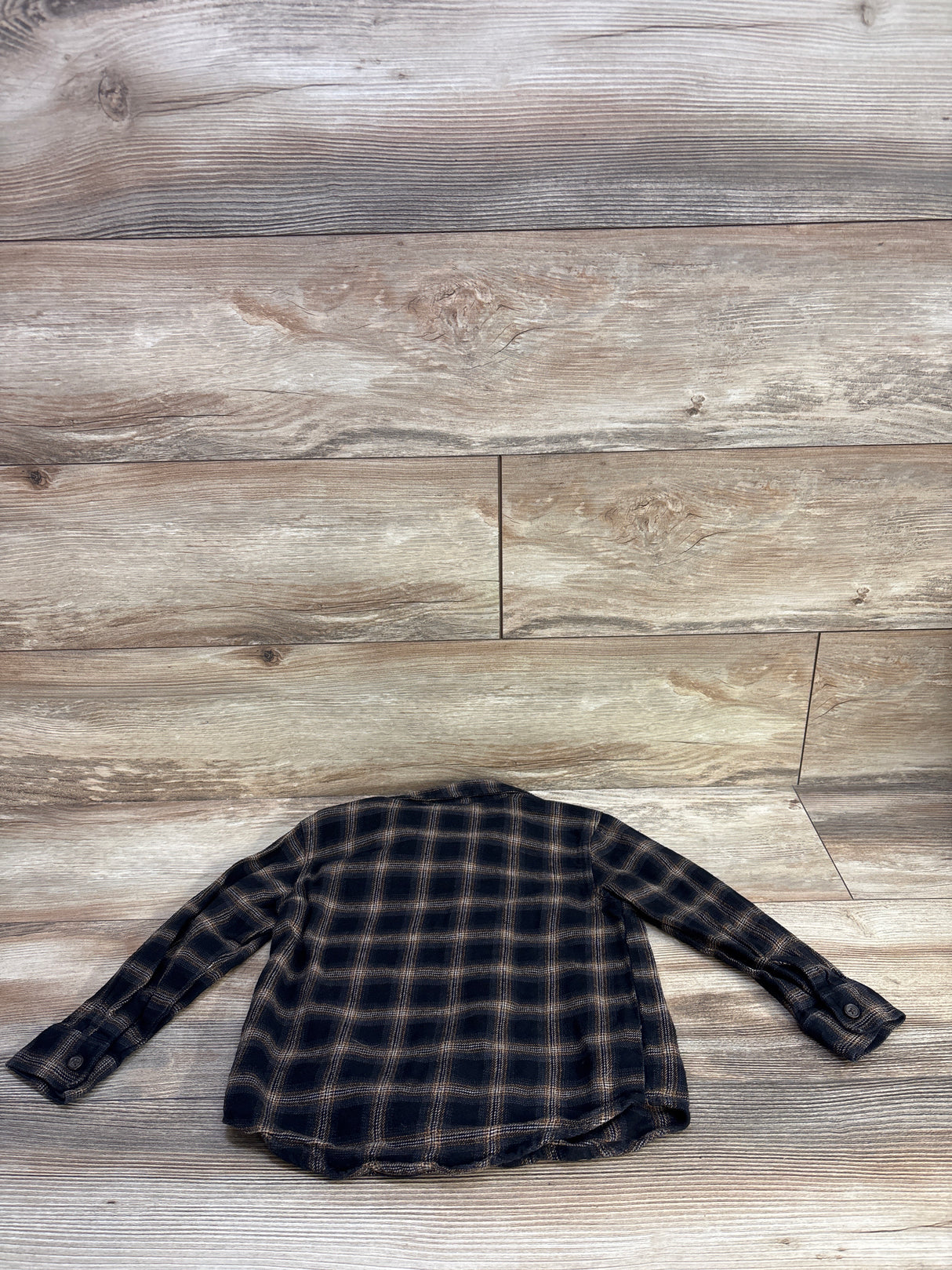 Old Navy Button Up Flannel Black sz 4T