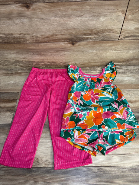 NEW Carter's 3pc Floral Pajama Set Green sz 4T - Me n Mommy To Be