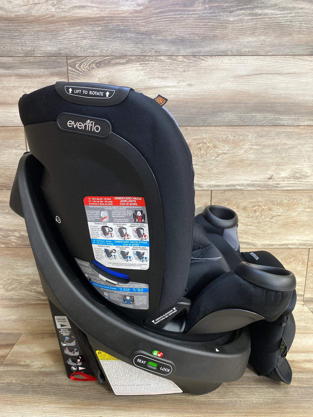 NEW Evenflo Revolve 360 Extend All-in-One Rotating Convertible Car Seat in Revere 4-120lbs