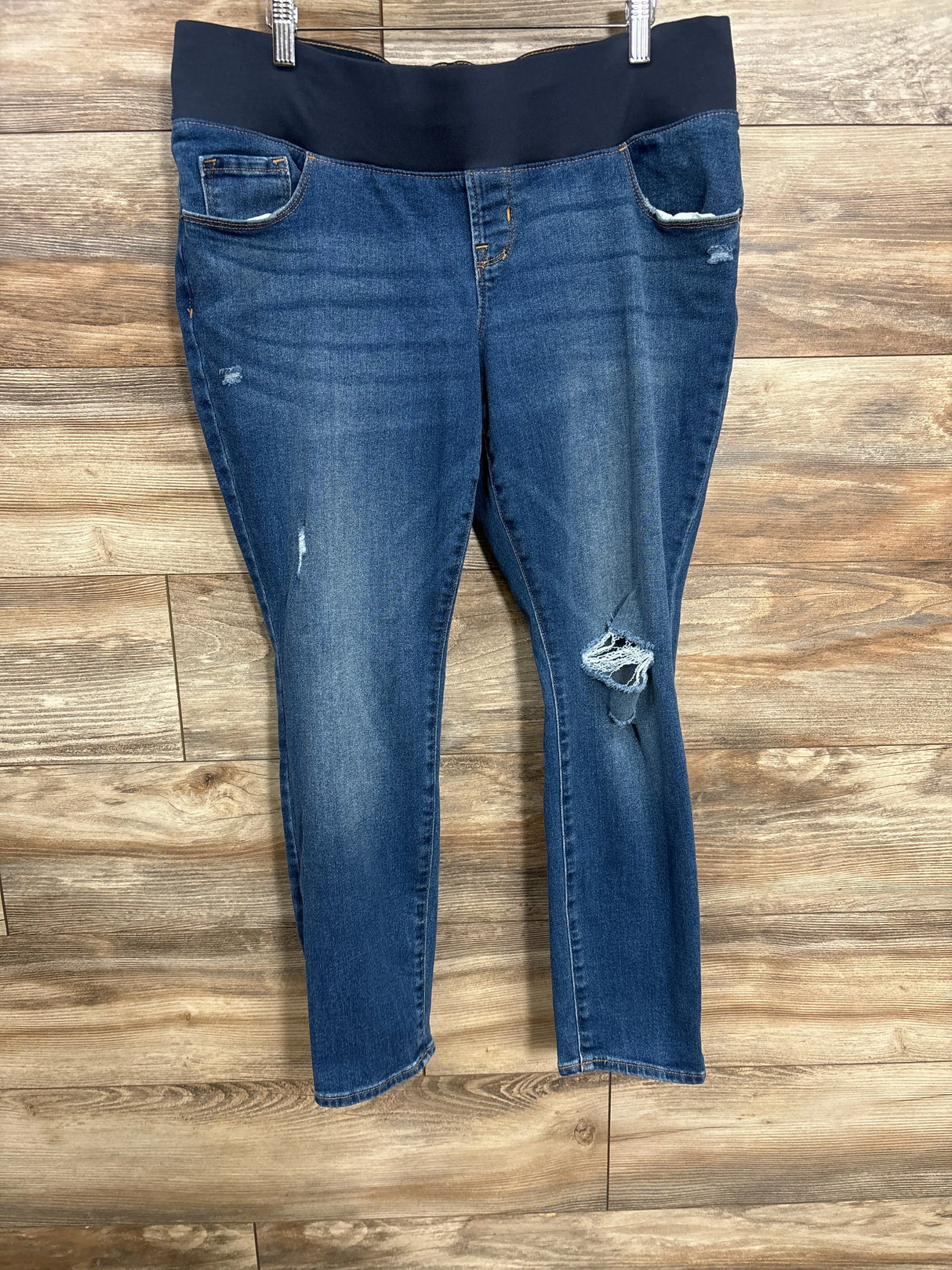Old Navy Distressed Side Panel Jeans Blue sz Large