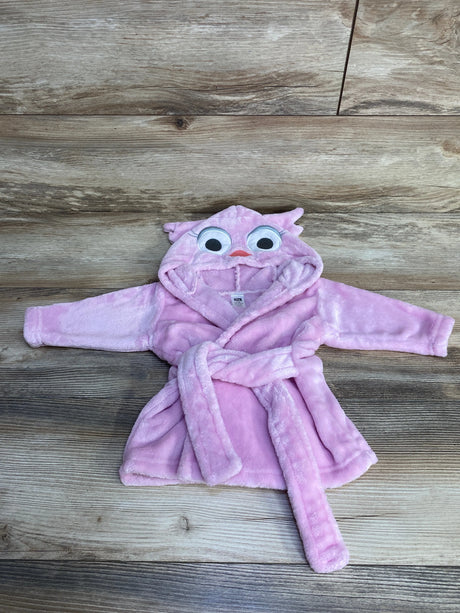 Hudson Baby Owl Hooded Robe Pink sz 0-9m - Me n Mommy To Be