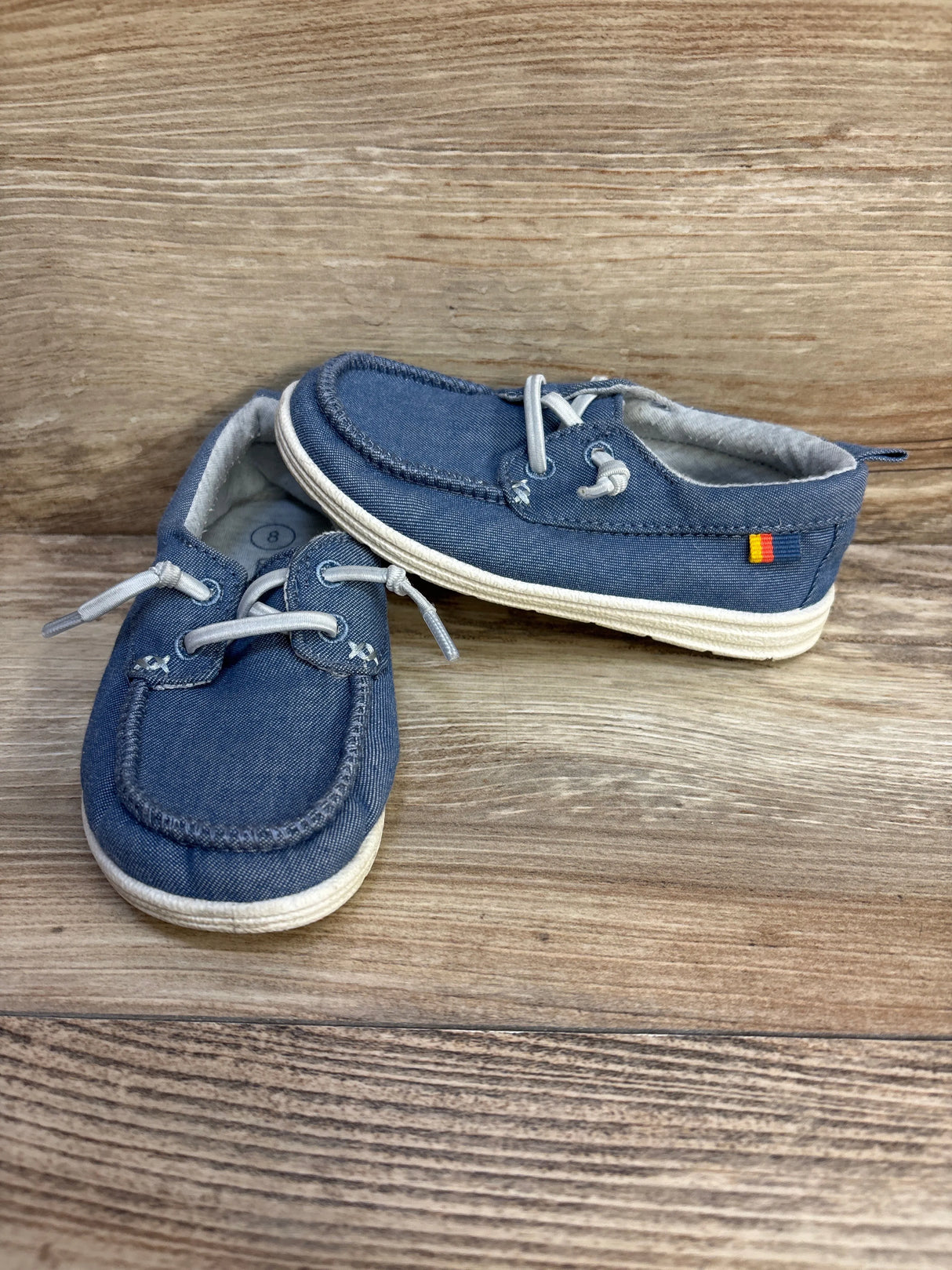 Cat & Jack Bobby Pull-On Sneakers Blue sz 8c - Me n Mommy To Be