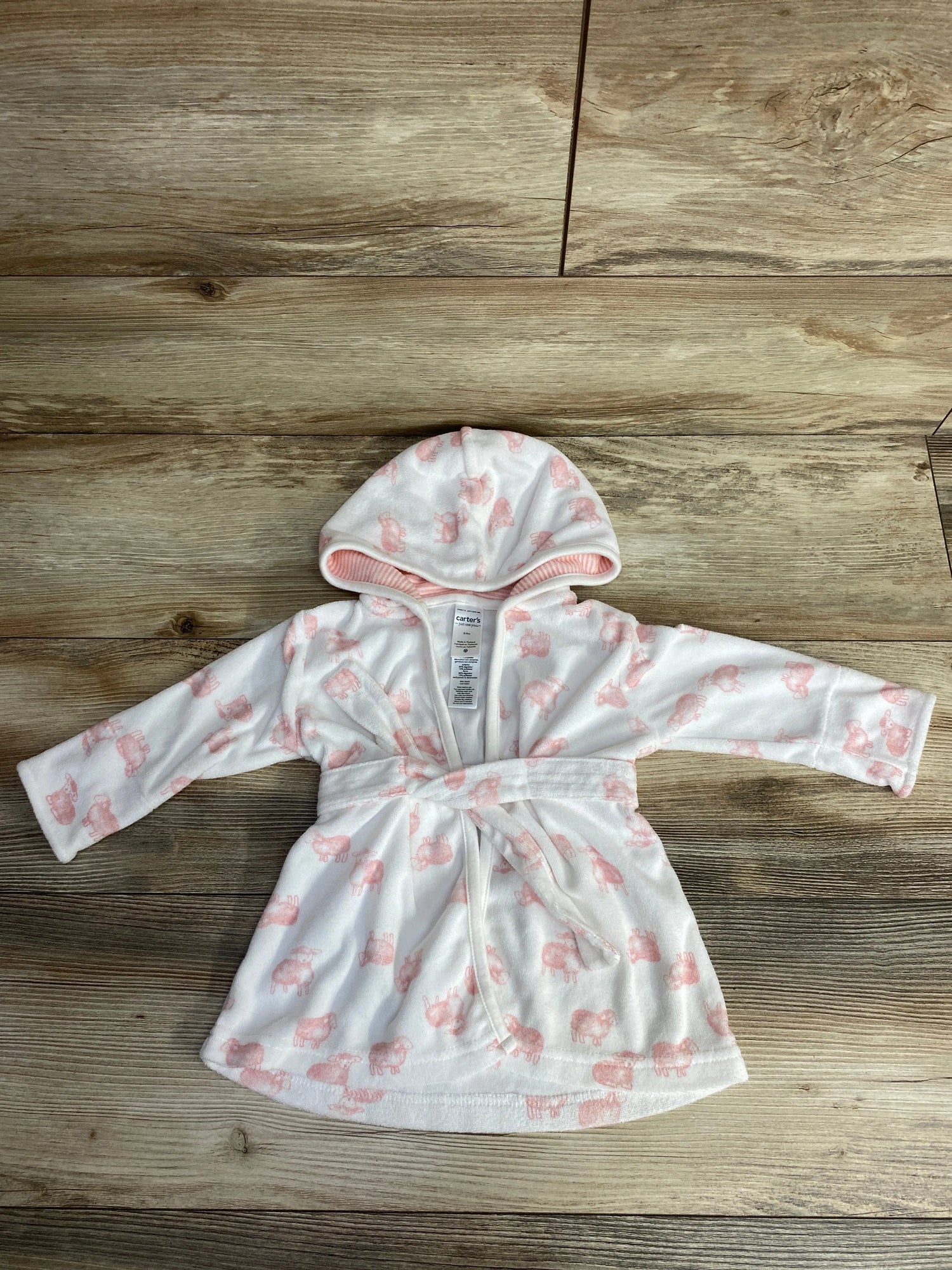Just One You Sheep Print Robe White sz 0-9m