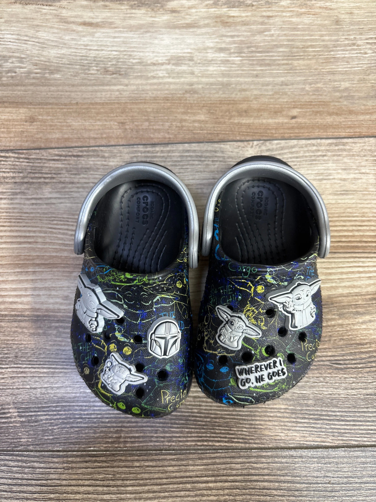 Crocs Grogu Clogs Black sz 5c