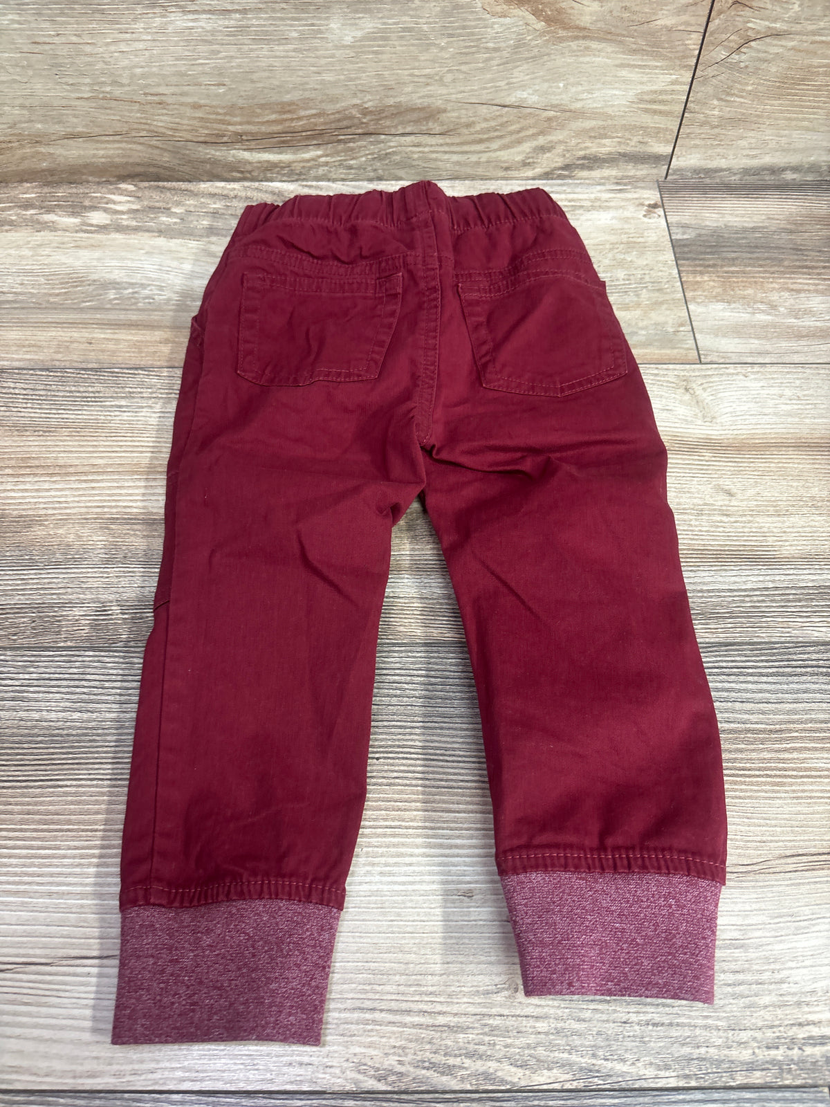 Cat & Jack Drawstring Cotton Joggers Red sz 2T
