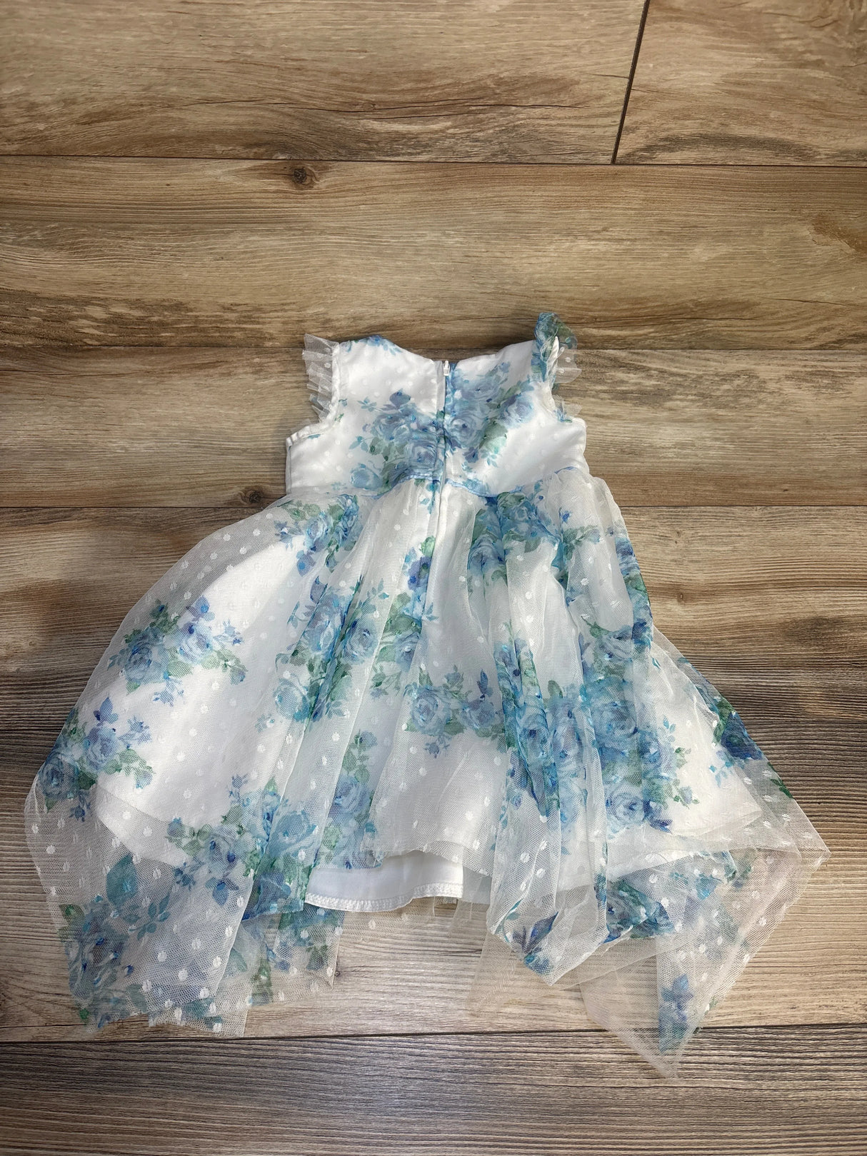 Rare Editions Lace Floral Dress White sz 2T