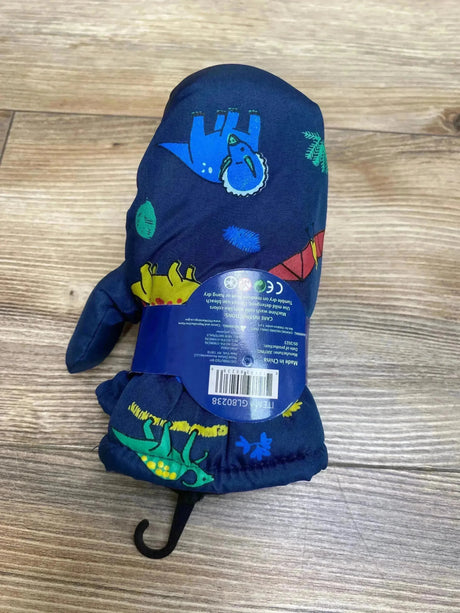 NEW ThermaWear Kid's Ski Dinosaur Navy Mittens OSFM (1-3Y) - Me n Mommy To Be
