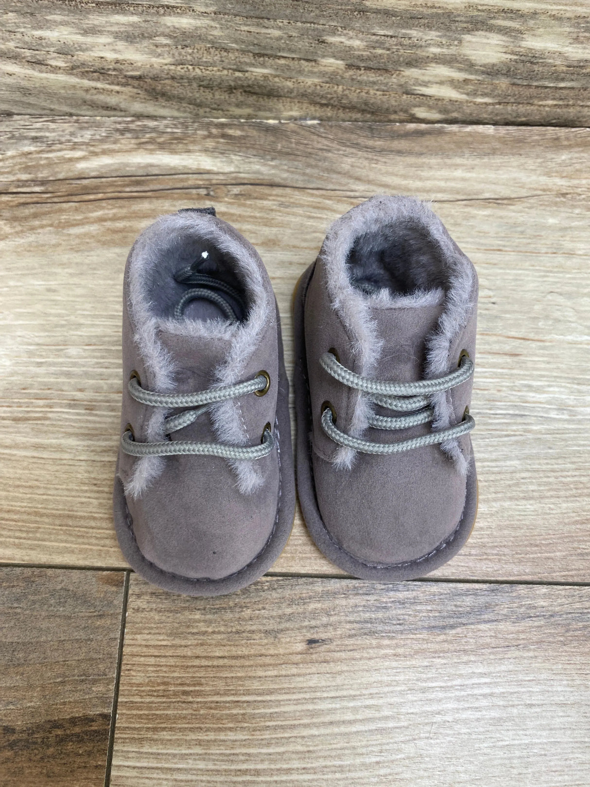 NEW First Walker Newborn Crib Shoes Grey Sz 3c - Me n Mommy To Be