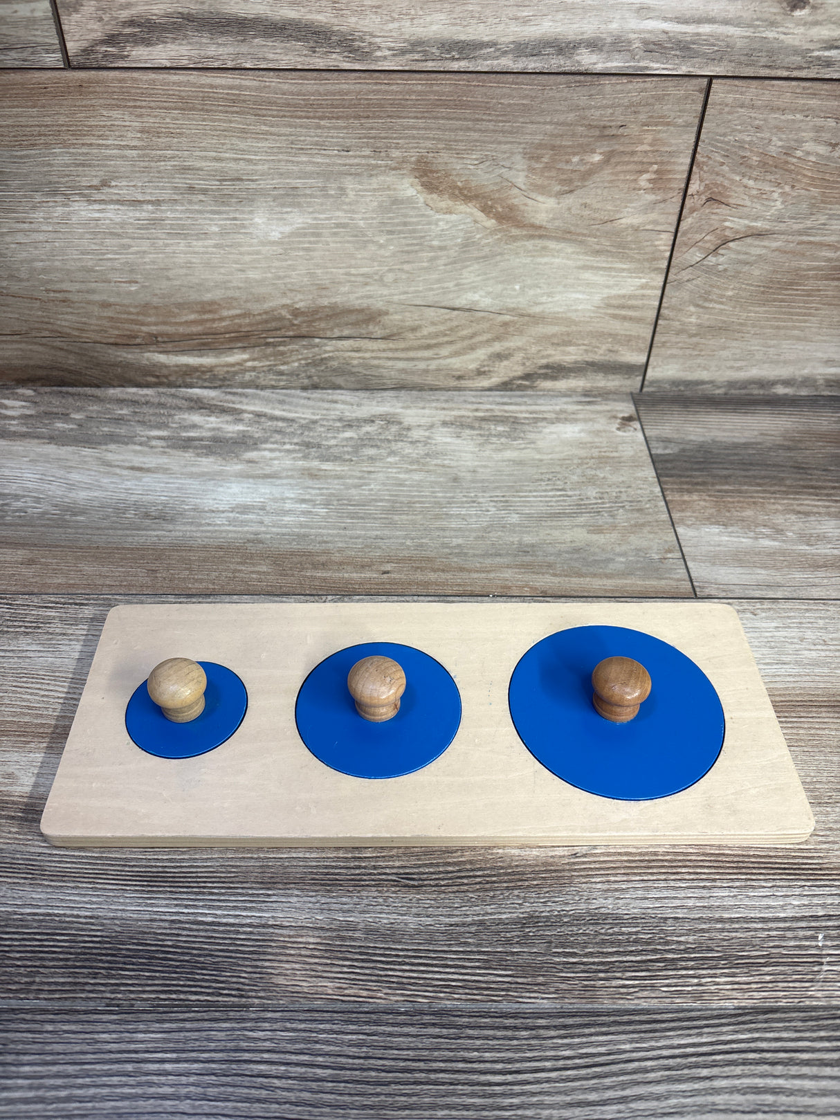 Wooden Peg Puzzle 3pc