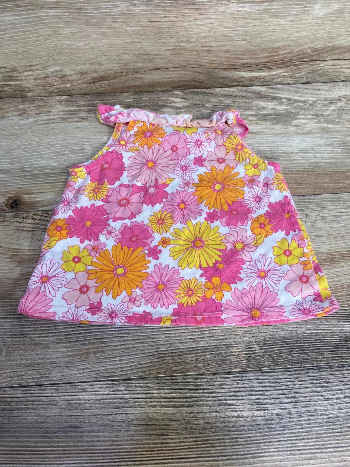 Children's Place Floral Tank Top Pink sz 12-18m - Me n Mommy To Be