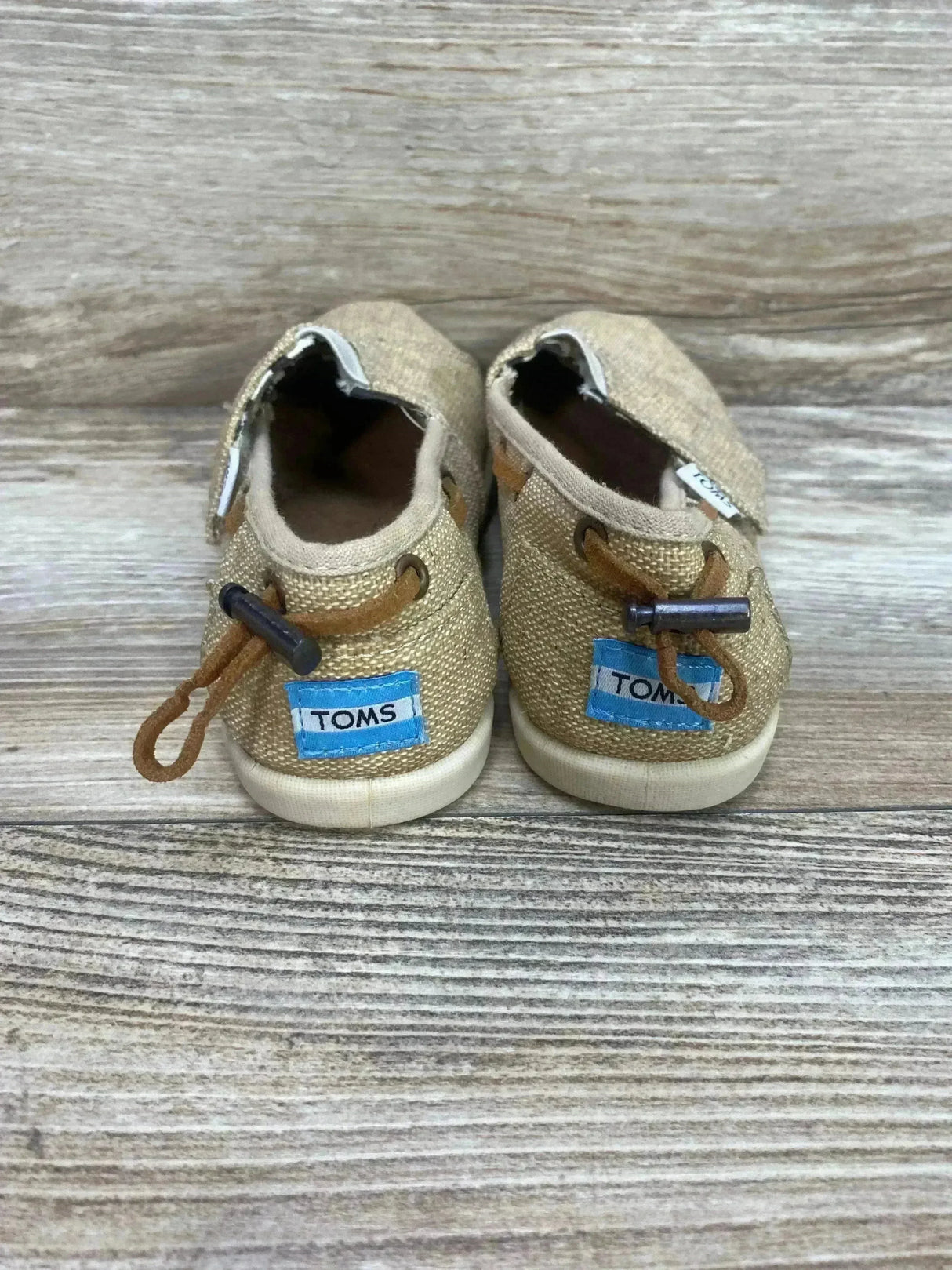 Toms Natural Burlap Bimini Shoes Sz 10.5c - Me n Mommy To Be