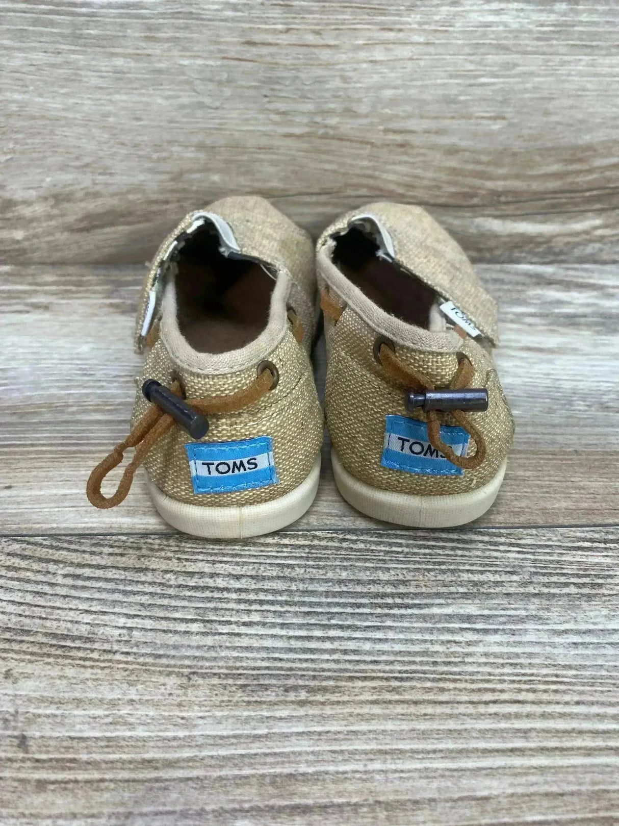 Toms Natural Burlap Bimini Shoes Sz 10.5c - Me n Mommy To Be