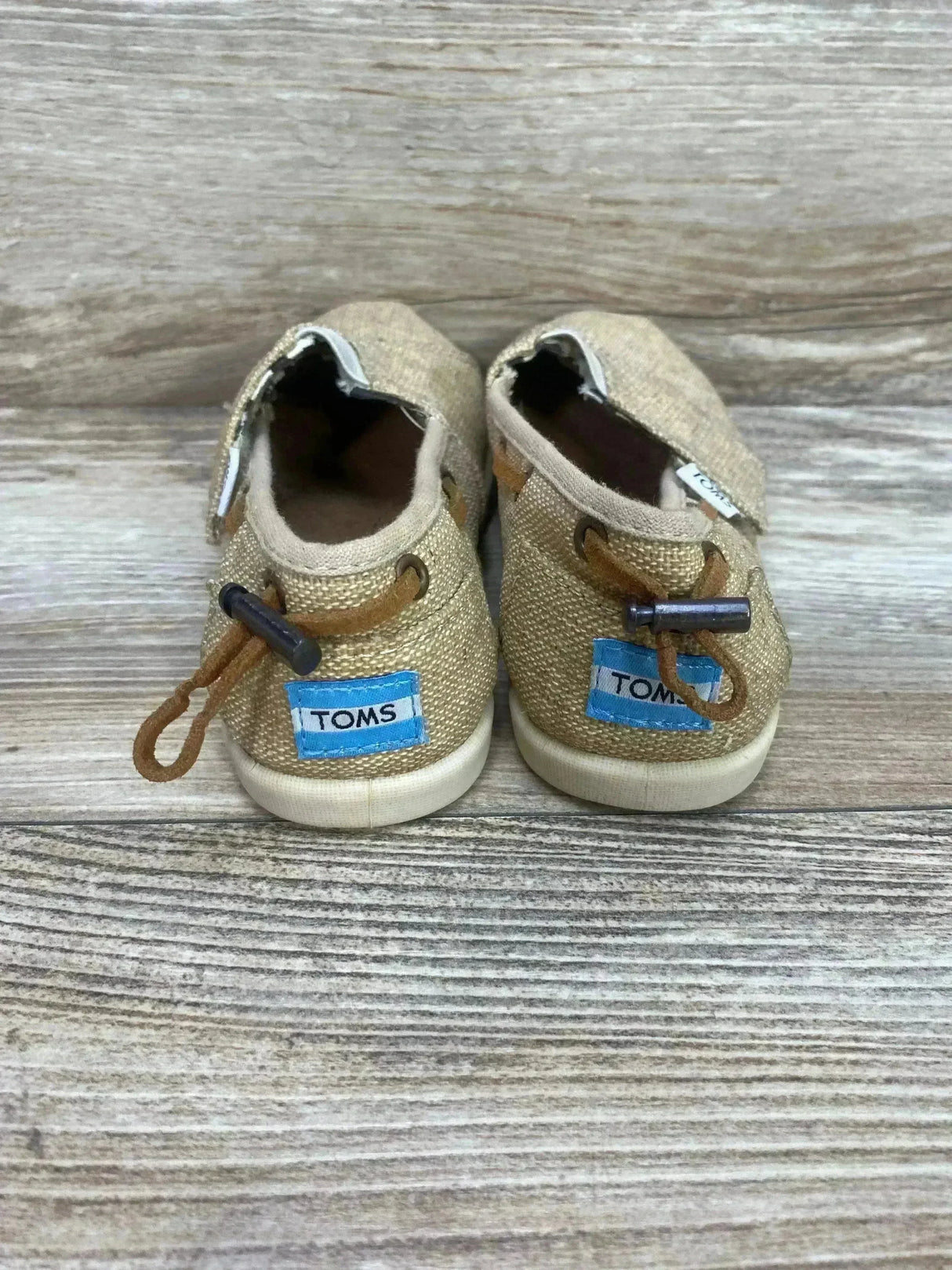 Toms Natural Burlap Bimini Shoes Sz 10.5c - Me n Mommy To Be